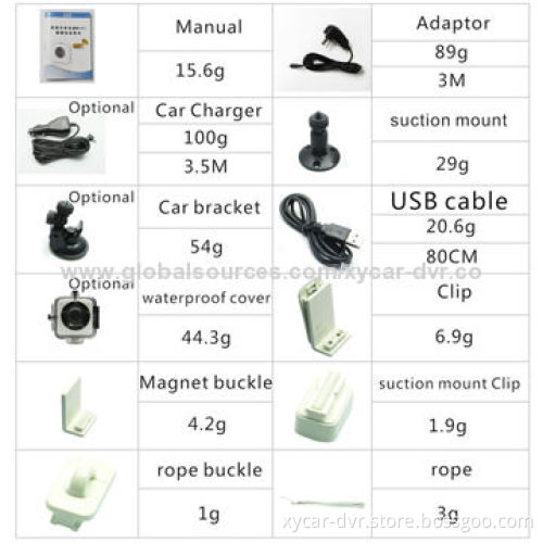 Multi-functional Patent IP Camera, Supports High-definition Video/Loop Recording/G-sensor